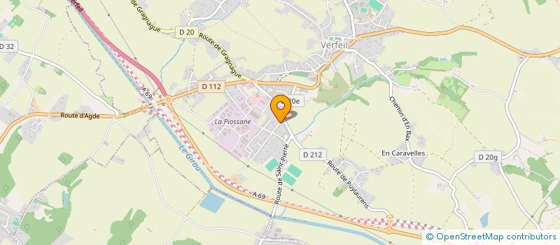 localisation de l'entreprise EMBS  VERFEIL