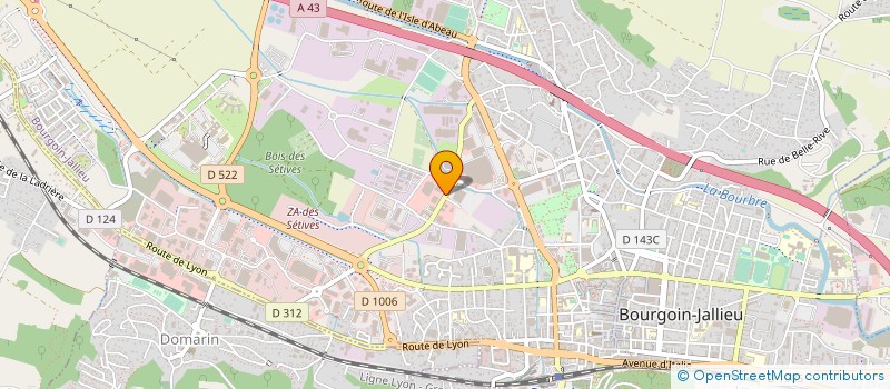 localisation de l'entreprise EMBUNIC à BOURGOIN-JALLIEU