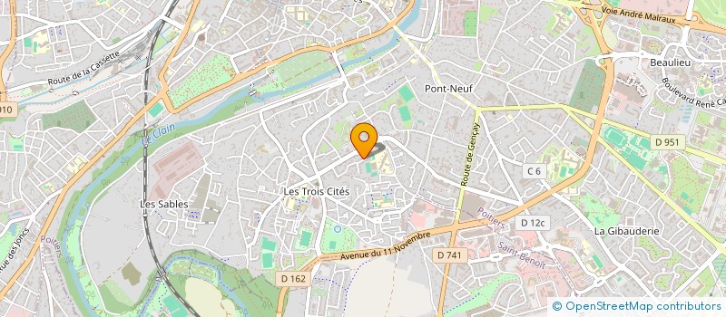 localisation de l'entreprise EMBUSCADE  POITIERS