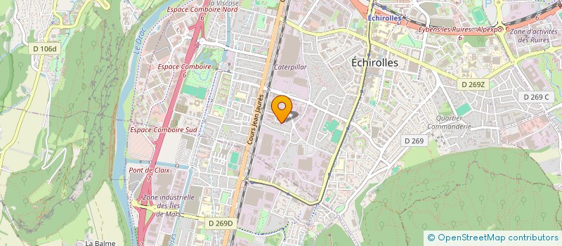 localisation de l'entreprise EMBY à ECHIROLLES