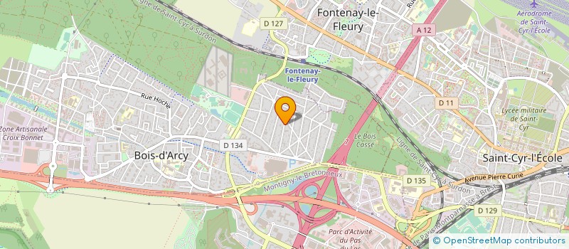 localisation de l'entreprise EMC  BOIS-D'ARCY