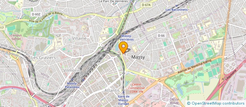 localisation de l'entreprise EMC à MASSY