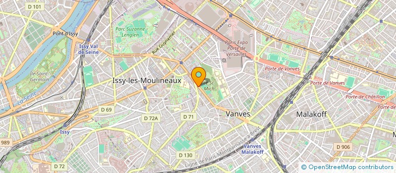 localisation de l'entreprise EMC  VANVES