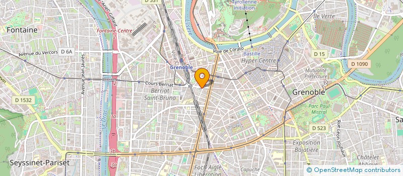 localisation de l'entreprise EMC à GRENOBLE