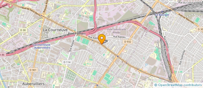 localisation de l'entreprise EMC à LA COURNEUVE