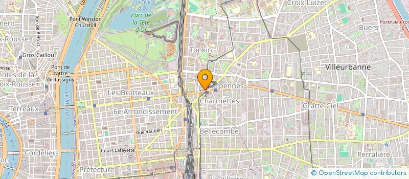 localisation de l'entreprise EMC  VILLEURBANNE