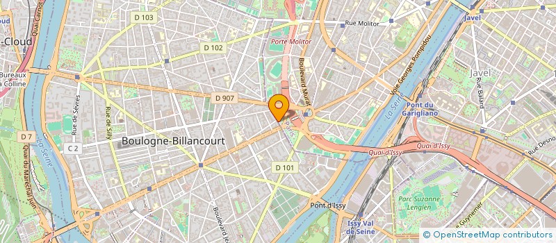 localisation de l'entreprise EMC FINANCE à BOULOGNE-BILLANCOURT
