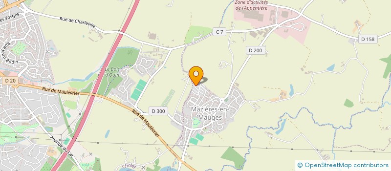 localisation de l'entreprise EMC FRANCE à MAZIERES-EN-MAUGES