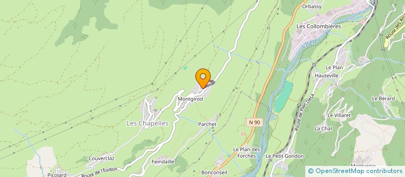 localisation de l'entreprise EMC-LAVERIE  LES CHAPELLES