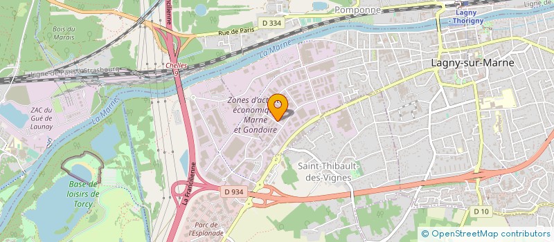 localisation de l'entreprise EMC REGROUPEMENT à LAGNY-SUR-MARNE