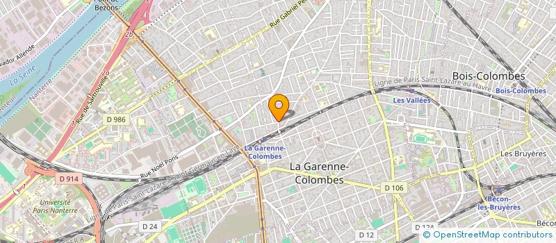 localisation de l'entreprise EMC RENOV à COLOMBES