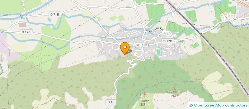 localisation de l'entreprise EMC2  ALLEINS