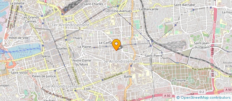 localisation de l'entreprise EMC2 CONSEIL à MARSEILLE