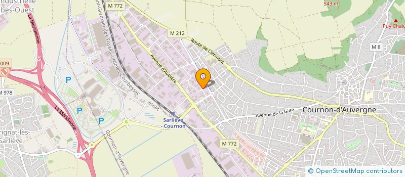 localisation de l'entreprise EMC2 IMMO 42  COURNON-D'AUVERGNE