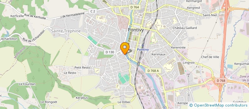 localisation de l'entreprise EMCA  PONTIVY