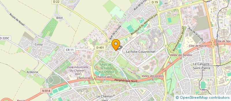 localisation de l'entreprise EMCB à CAEN