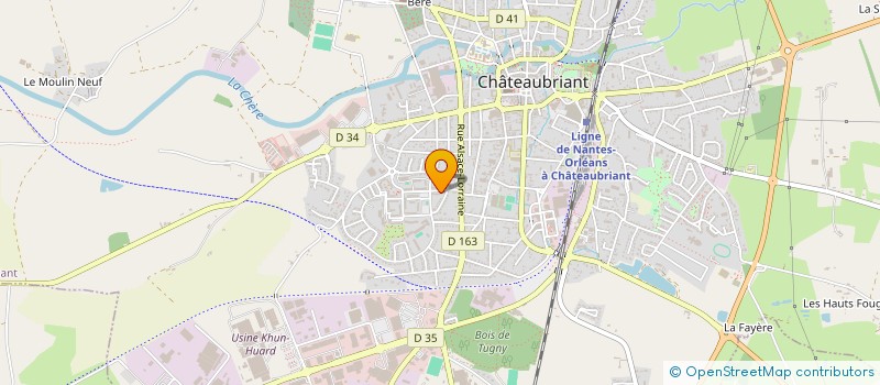 localisation de l'entreprise EMCC  CHATEAUBRIANT