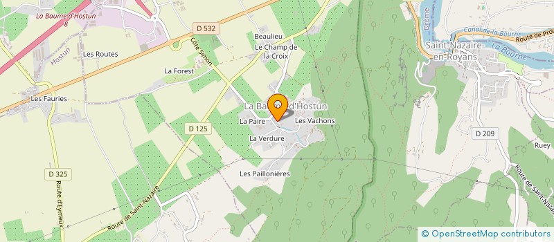 localisation de l'entreprise EMCEALPICA à LA BAUME D'HOSTUN
