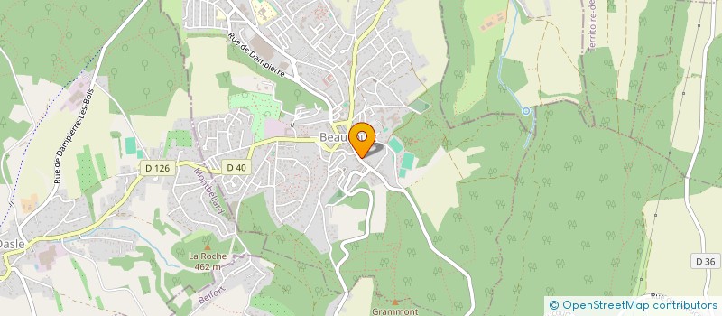localisation de l'entreprise EMCEROC à BEAUCOURT
