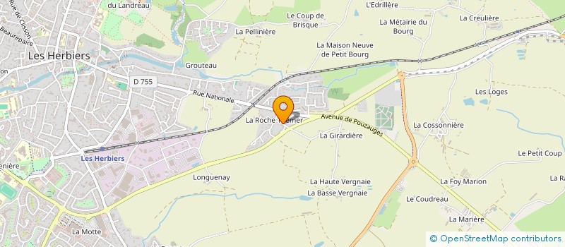 localisation de l'entreprise EMCH à LES HERBIERS