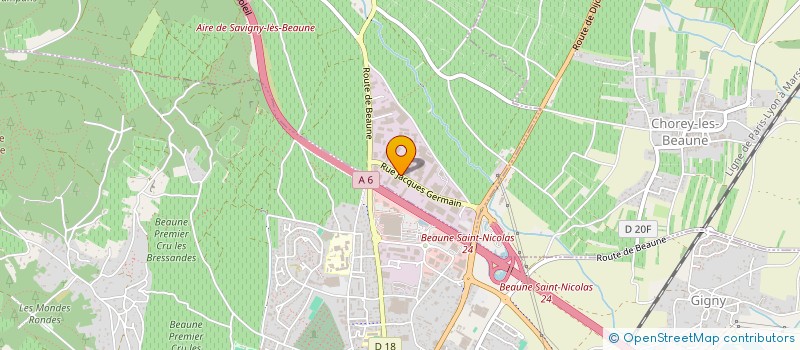 localisation de l'entreprise EMCHOEUR  SAVIGNY-LES-BEAUNE