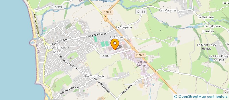 localisation de l'entreprise EMCI  SAINT-PAIR-SUR-MER