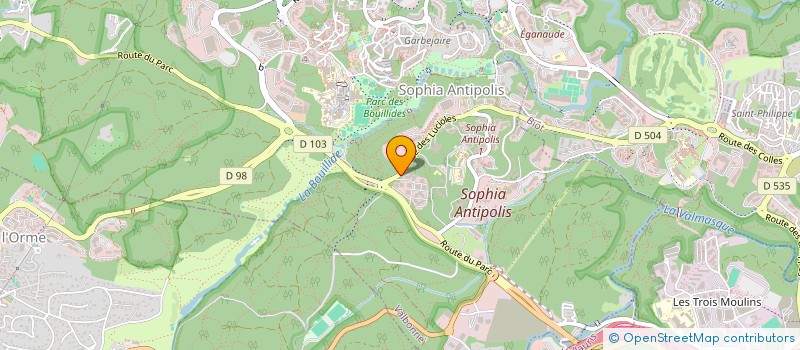 localisation de l'entreprise EMCK  VALBONNE