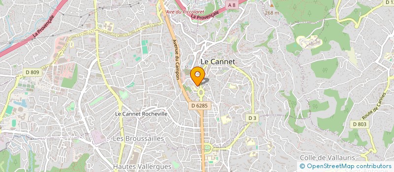 localisation de l'entreprise EMCM à LE CANNET