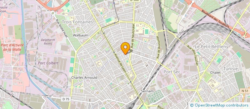 localisation de l'entreprise EMCO IMMO  REIMS