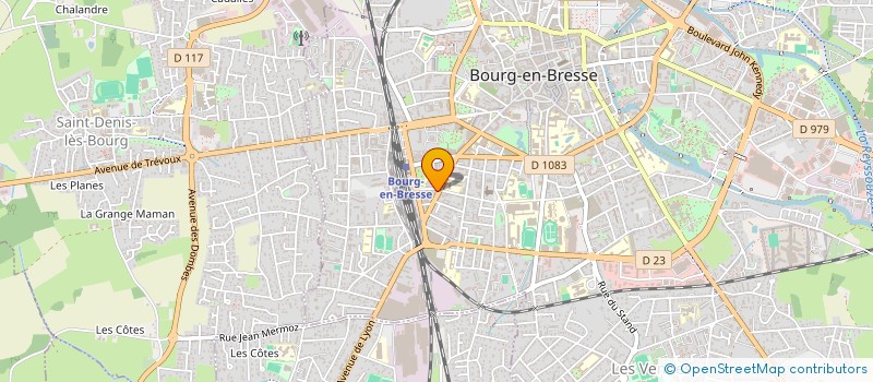localisation de l'entreprise EMCOMM-01 à BOURG-EN-BRESSE