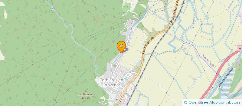 localisation de l'entreprise EMCP à CORBIERES-EN-PROVENCE