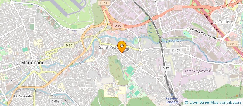localisation de l'entreprise EMCR à SAINT-VICTORET