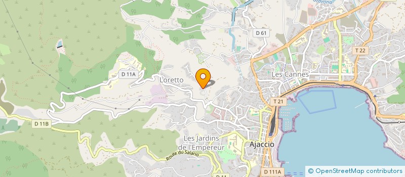 localisation de l'entreprise EMCSO COMPET  AJACCIO