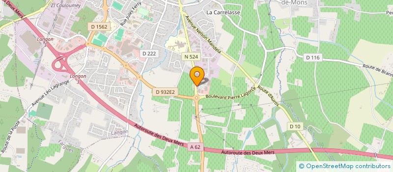 localisation de l'entreprise EMCYCARE  LANGON