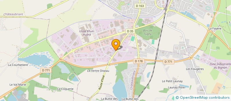 localisation de l'entreprise EMD  CHATEAUBRIANT