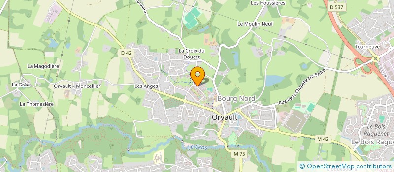 localisation de l'entreprise EMD à ORVAULT