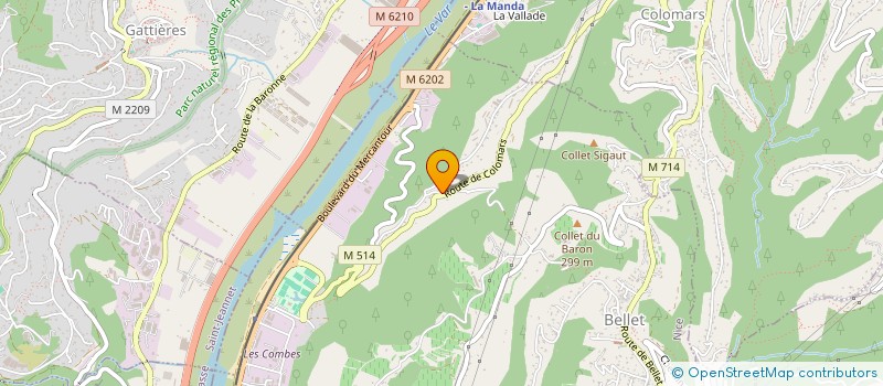 localisation de l'entreprise EMD BAT à NICE