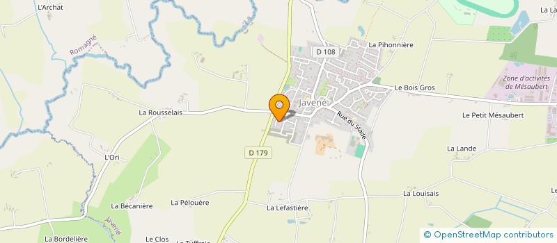 localisation de l'entreprise EMD CHEREL à LE CHATELLIER