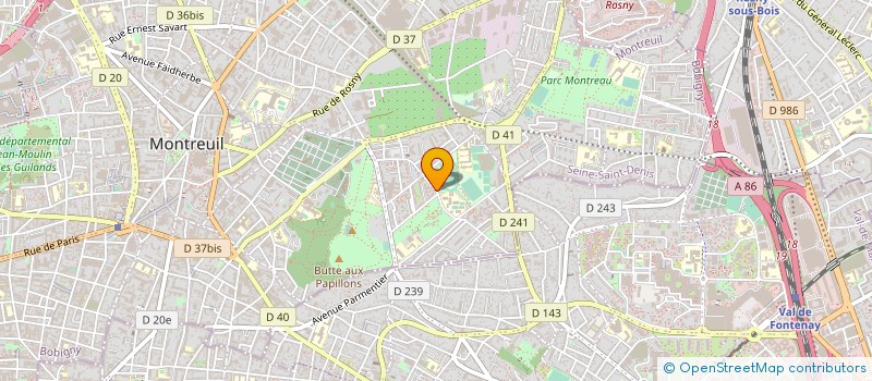 localisation de l'entreprise EMD SERVICES à MONTREUIL