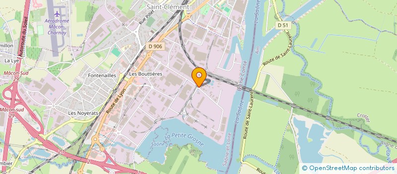 localisation de l'entreprise EMDF  MACON