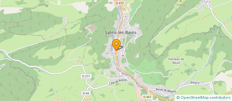 localisation de l'entreprise EMDI EXPERT METRAGE DIAGNOSTIC IMMO à SALINS-LES-BAINS