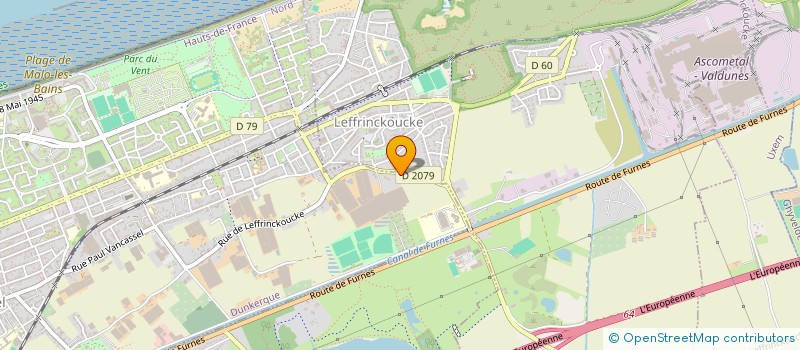 localisation de l'entreprise EMDW à DUNKERQUE