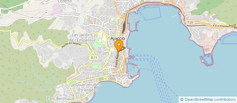 localisation de l'entreprise EME à AJACCIO