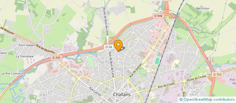 localisation de l'entreprise EME à CHALLANS