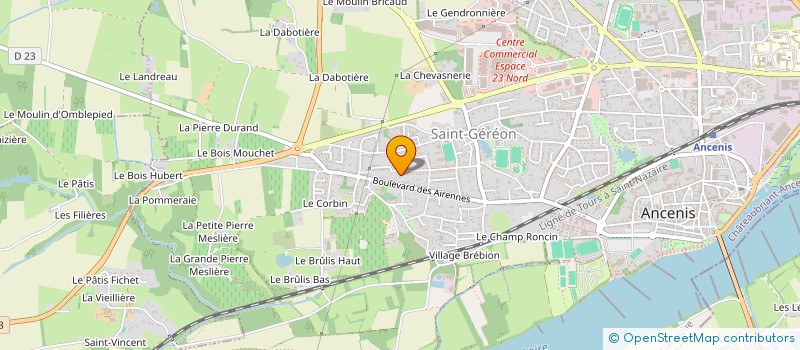 localisation de l'entreprise EMEA SHOWROOM à ANCENIS-SAINT-GEREON