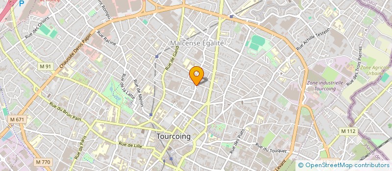 localisation de l'entreprise EMECO  TOURCOING