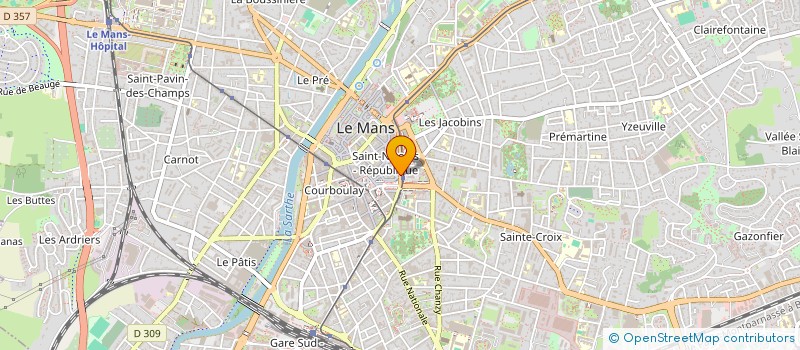 localisation de l'entreprise EMEGA à LE MANS