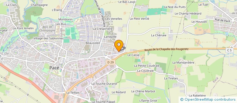 localisation de l'entreprise EMEGA à PACE