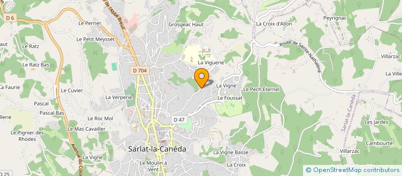 localisation de l'entreprise EMEJELINA à SARLAT-LA-CANEDA