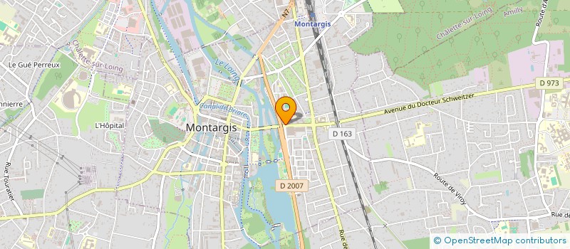 localisation de l'entreprise EMEK à MONTARGIS
